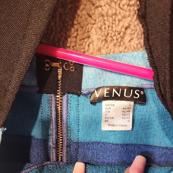 VENUS Blue Asymmetrical Bodycon Dress Cocktail - Picture 4 of 5